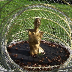 Netzverbindung zwischen Himmel und Erde